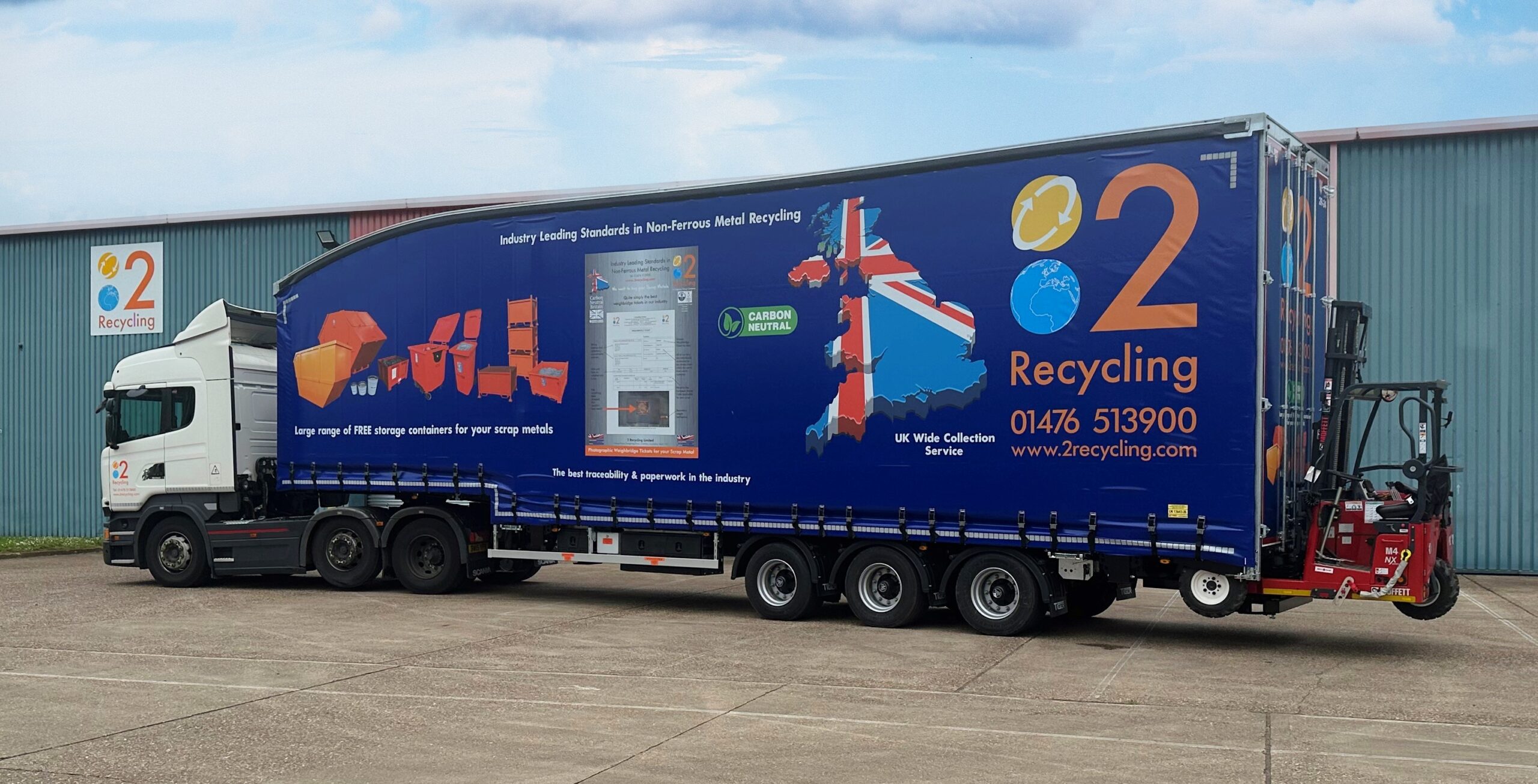 2 Recycling New Trailer and Moffett Truck - May 2024